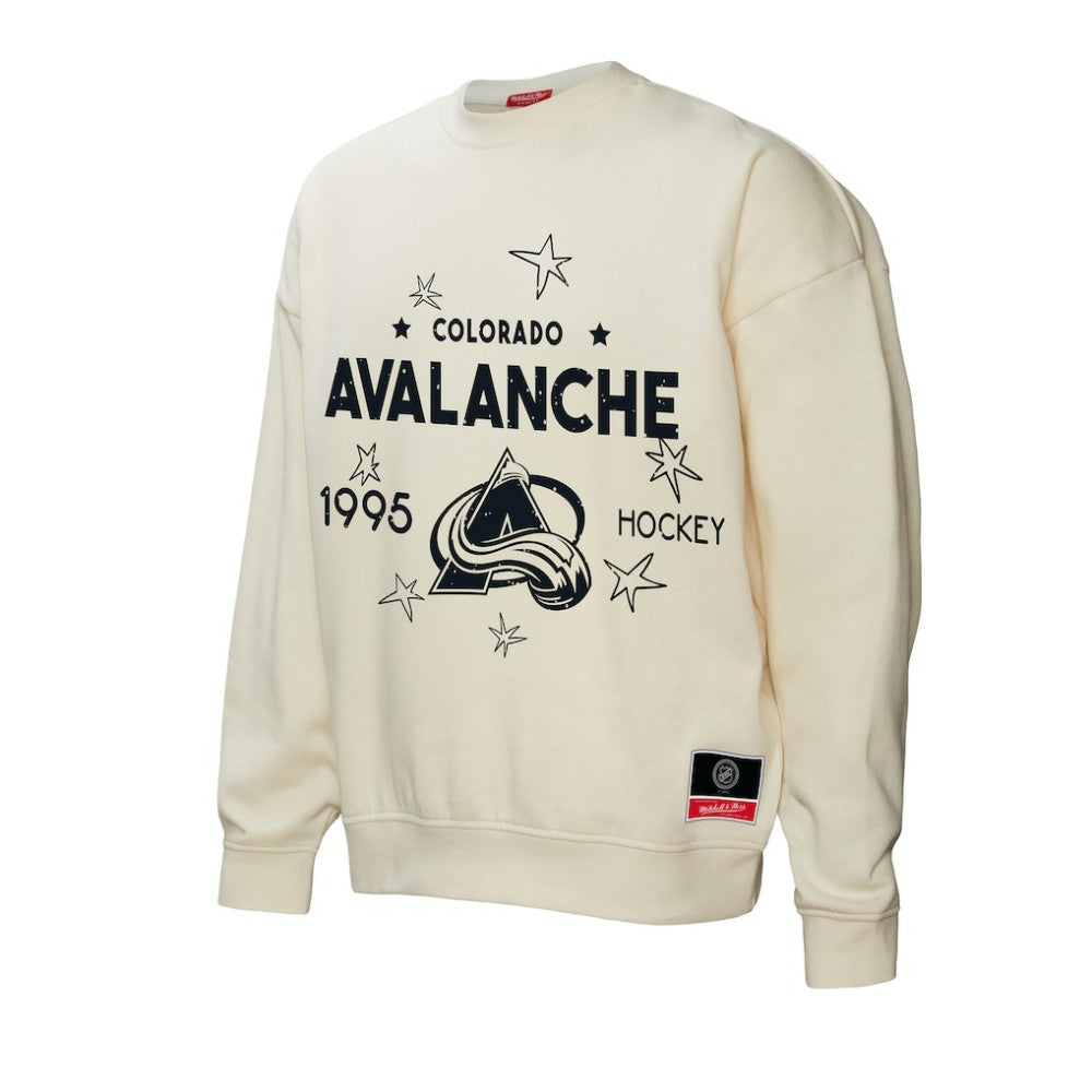 Colorado Avalanche Mitchell & Ness Women's Logo 3.0 Pullover Sweatshirt For Sale