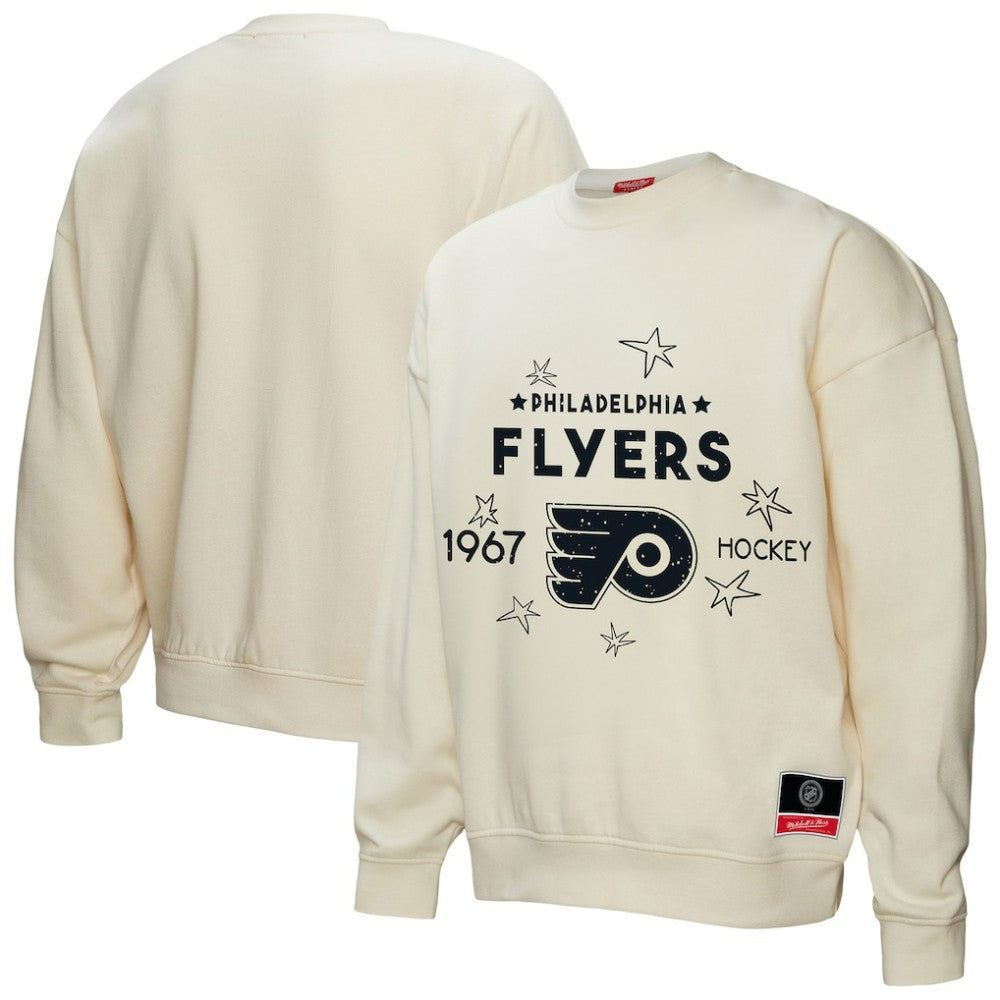 Philadelphia Flyers Mitchell & Ness Women's Logo 3.0 Pullover Sweatshirt On Sale