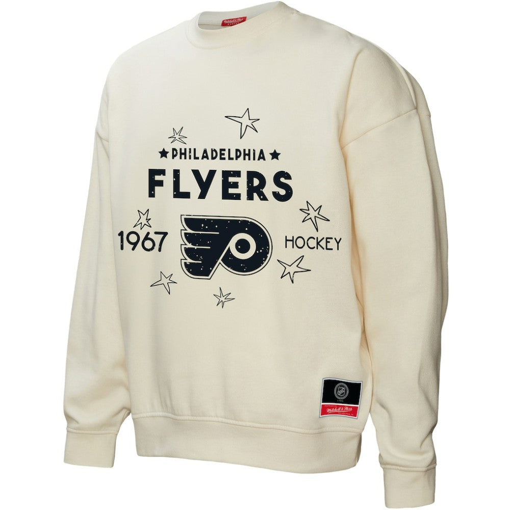 Philadelphia Flyers Mitchell & Ness Women's Logo 3.0 Pullover Sweatshirt On Sale