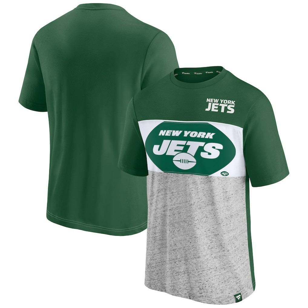 New York Jets Fanatics Colorblock T-Shirt
