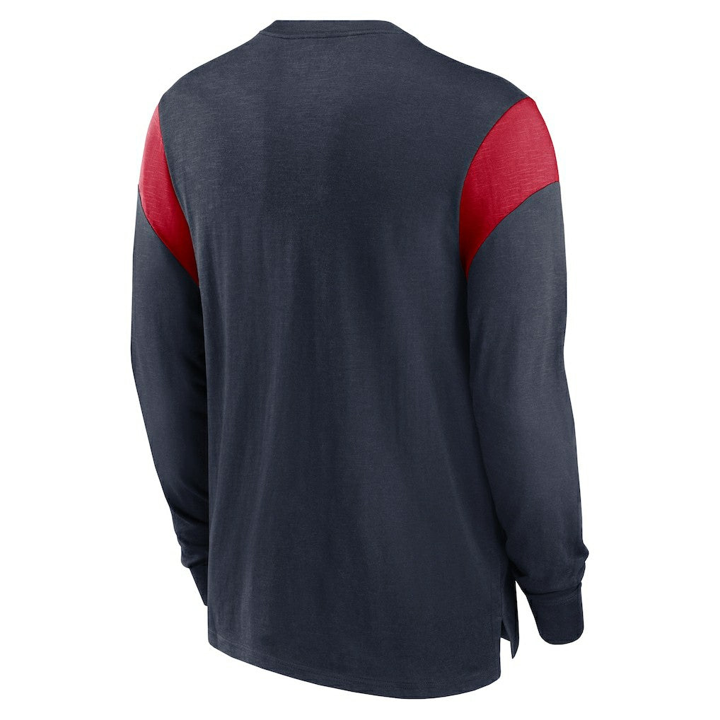 Houston Texans Nike Rewind Playback Helmet Long Sleeve T-Shirt