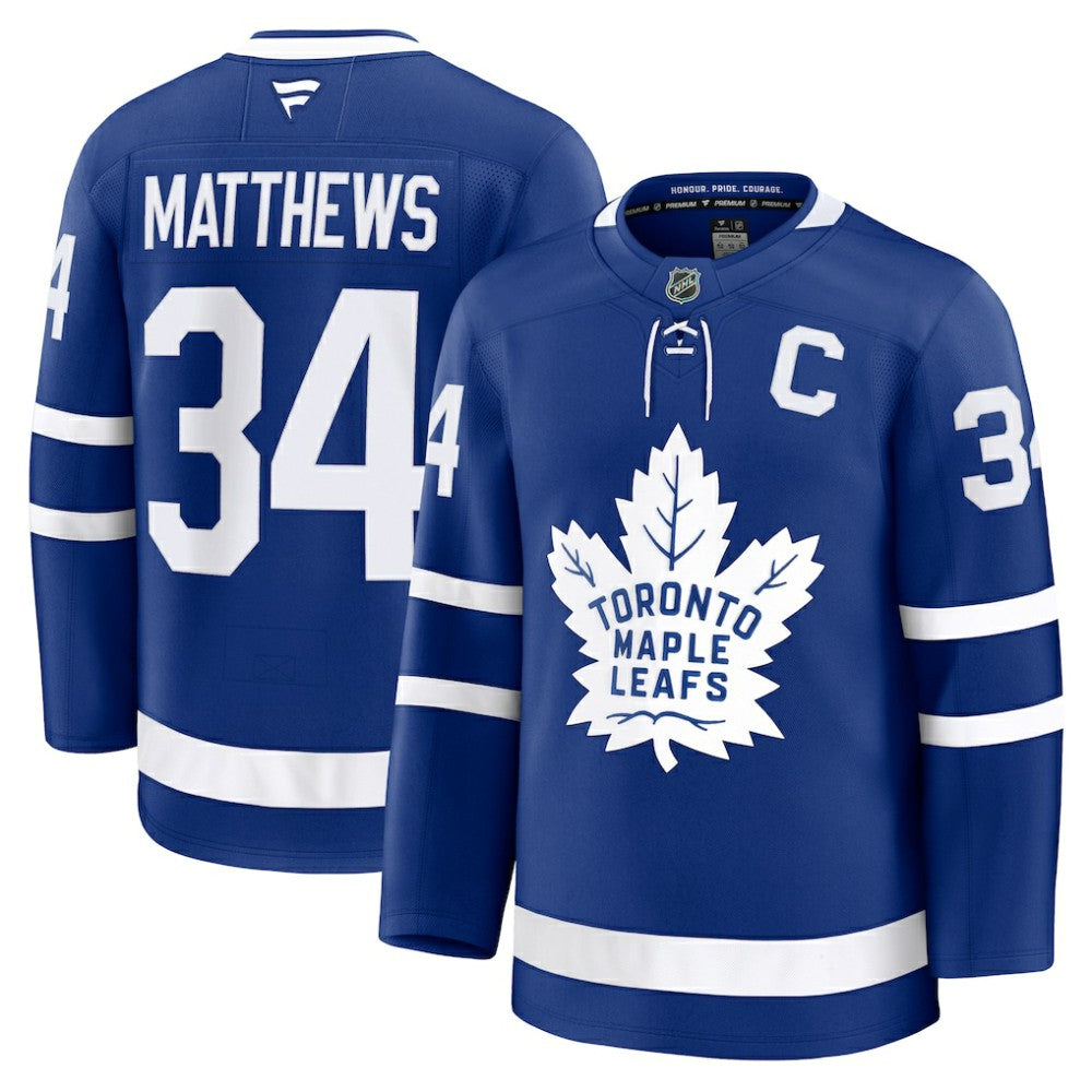 Auston Matthews Toronto Maple Leafs Fanatics Captain Patch Home Premium Jersey On Sale