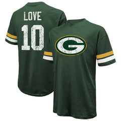 Green Bay Packers  Jordan Love  Majestic Threads Name & Number Oversize Fit T-Shirt