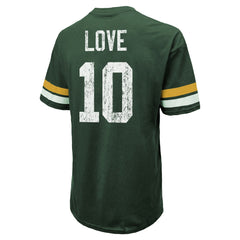 Green Bay Packers  Jordan Love  Majestic Threads Name & Number Oversize Fit T-Shirt