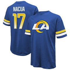 Los Angeles Rams  Puka Nacua  Majestic Threads Name & Number Oversized Fit T-Shirt