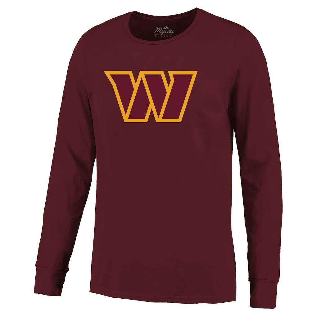 Washington Commanders  Jayden Daniels  Majestic Threads Name & Number Non-Distressed Long Sleeve T-Shirt