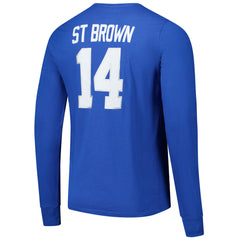 Detroit Lions  Amon-Ra St. Brown  Majestic Threads Name & Number Long Sleeve T-Shirt