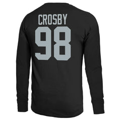 Las Vegas Raiders  Maxx Crosby  Majestic Threads Name & Number Non-Distressed Long Sleeve T-Shirt