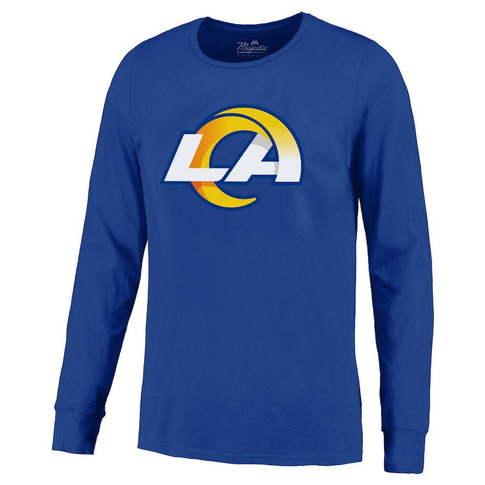 Los Angeles Rams  Puka Nacua  Majestic Threads Name & Number Non-Distressed Long Sleeve T-Shirt