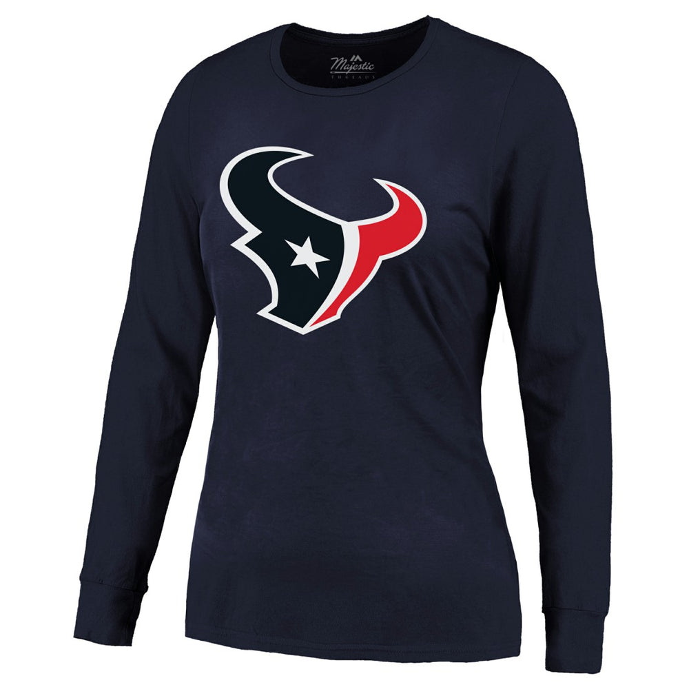 Houston Texans  C.J. Stroud  Majestic Threads Women's Player Name & Number Long Sleeve T-Shirt