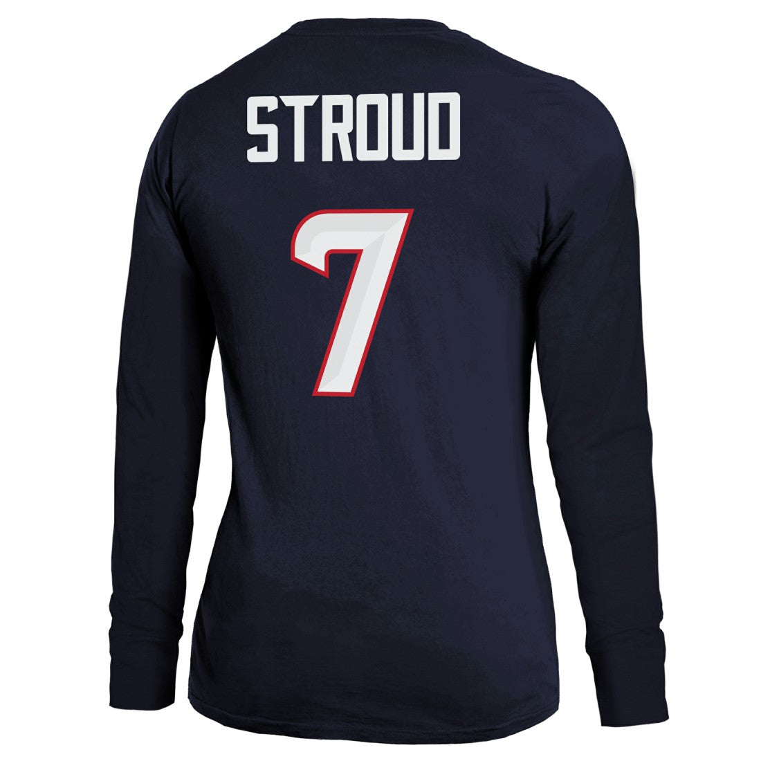 Houston Texans  C.J. Stroud  Majestic Threads Women's Player Name & Number Long Sleeve T-Shirt
