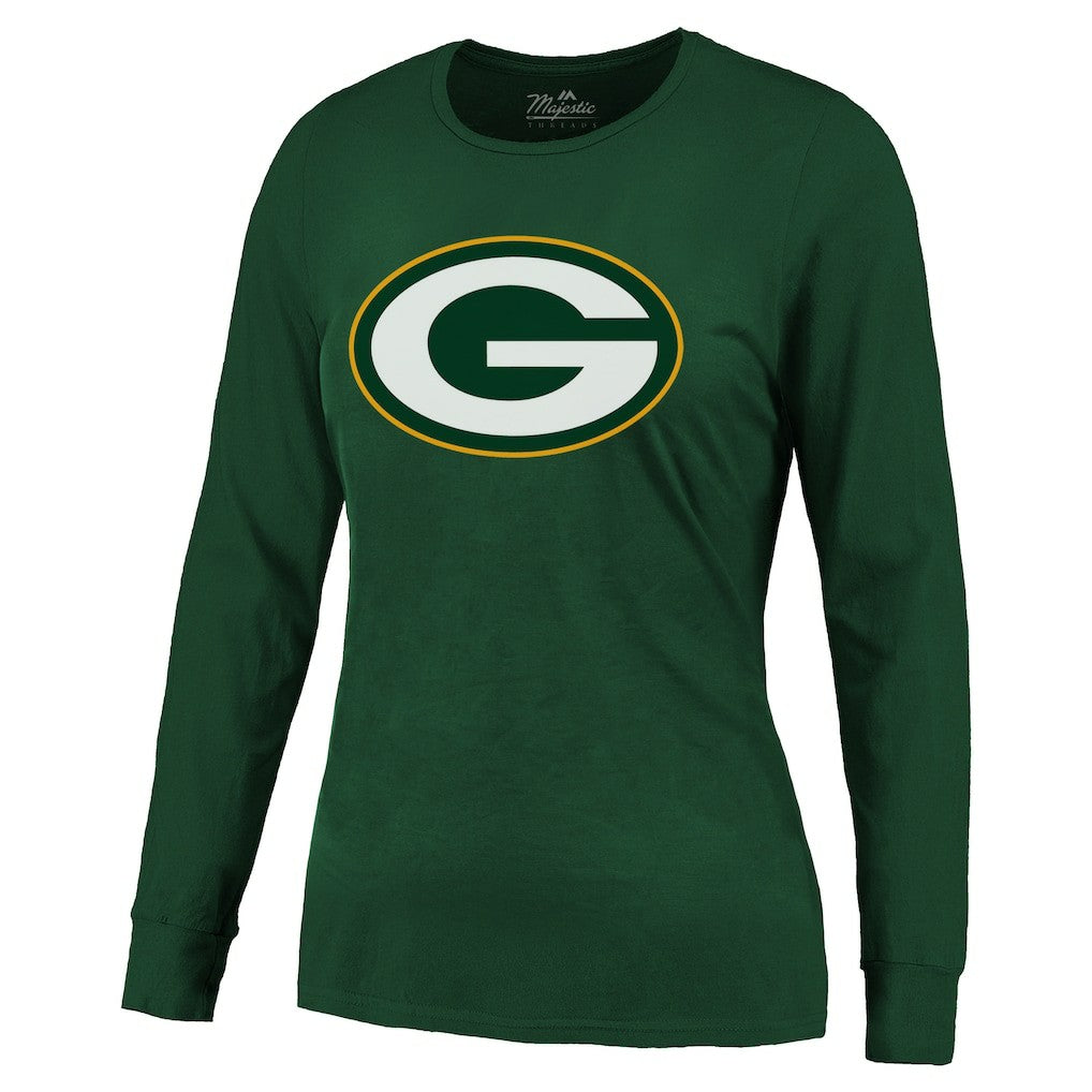 Green Bay Packers  Jordan Love  Majestic Threads Women's Name & Number Long Sleeve T-Shirt