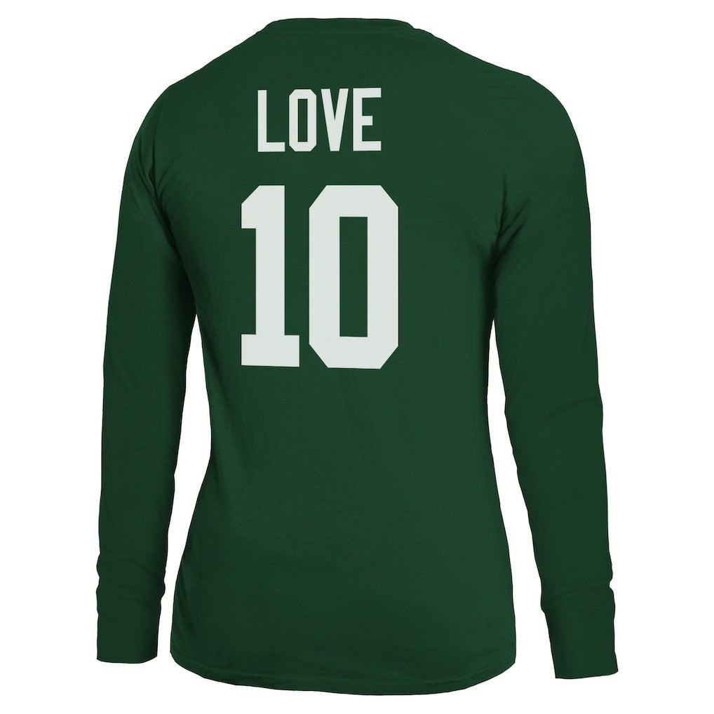 Green Bay Packers  Jordan Love  Majestic Threads Women's Name & Number Long Sleeve T-Shirt