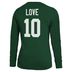Green Bay Packers  Jordan Love  Majestic Threads Women's Name & Number Long Sleeve T-Shirt