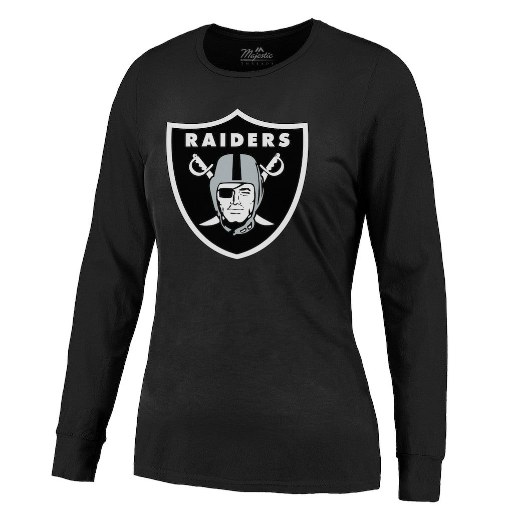 Las Vegas Raiders  Maxx Crosby  Majestic Threads Women's Player Name & Number Long Sleeve T-Shirt