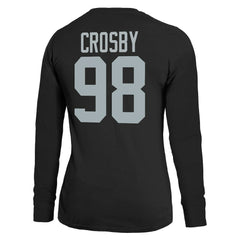Las Vegas Raiders  Maxx Crosby  Majestic Threads Women's Player Name & Number Long Sleeve T-Shirt