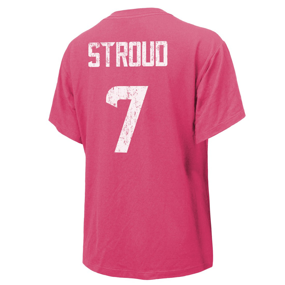 Houston Texans  C.J. Stroud  Majestic Threads Women's Name & Number T-Shirt