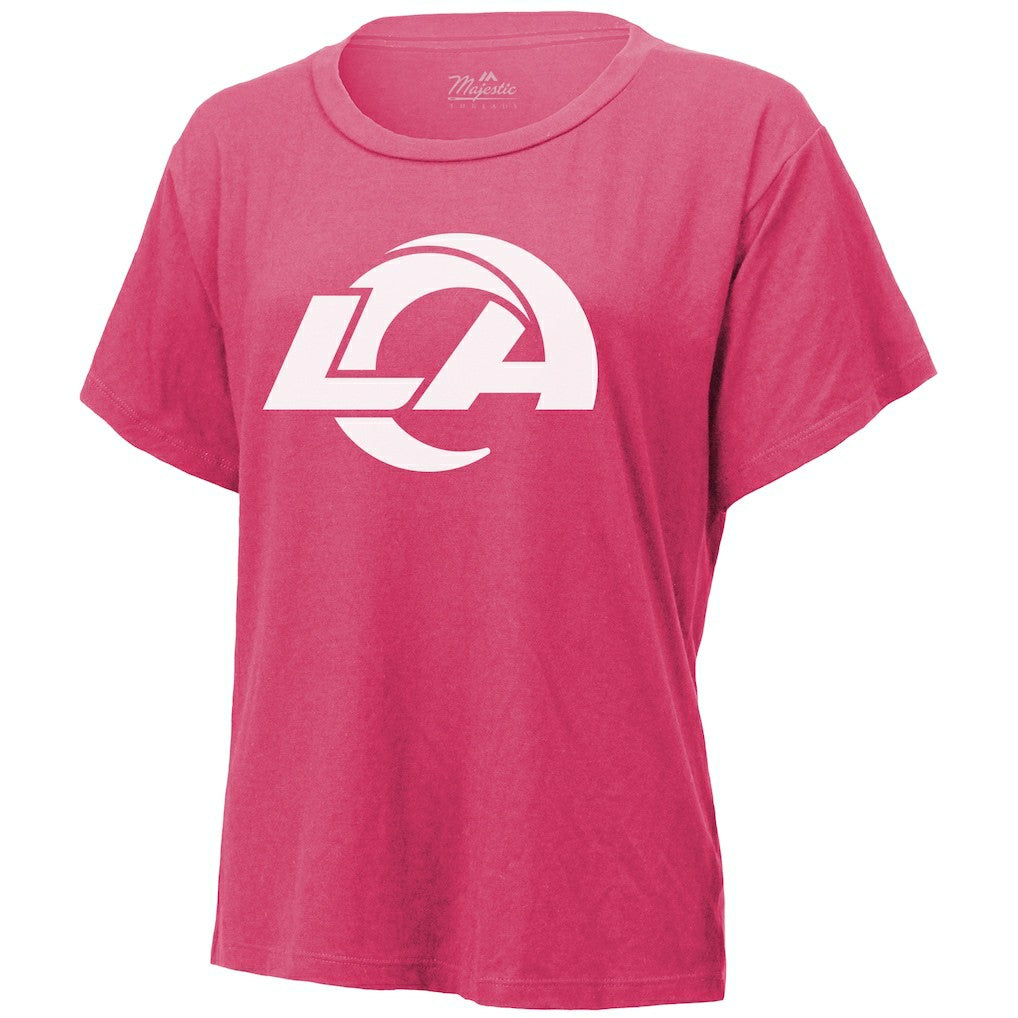 Los Angeles Rams  Puka Nacua  Majestic Threads Women's Name & Number T-Shirt