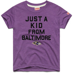 Baltimore Ravens  Homage Youth Just a Kid Tri-Blend T-Shirt