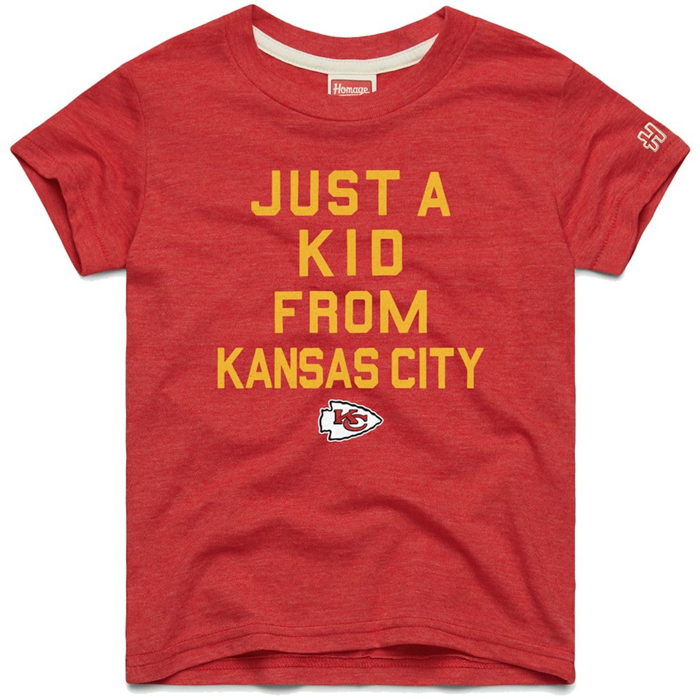 Kansas City Chiefs  Homage Youth Just a Kid Tri-Blend T-Shirt