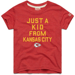 Kansas City Chiefs  Homage Youth Just a Kid Tri-Blend T-Shirt