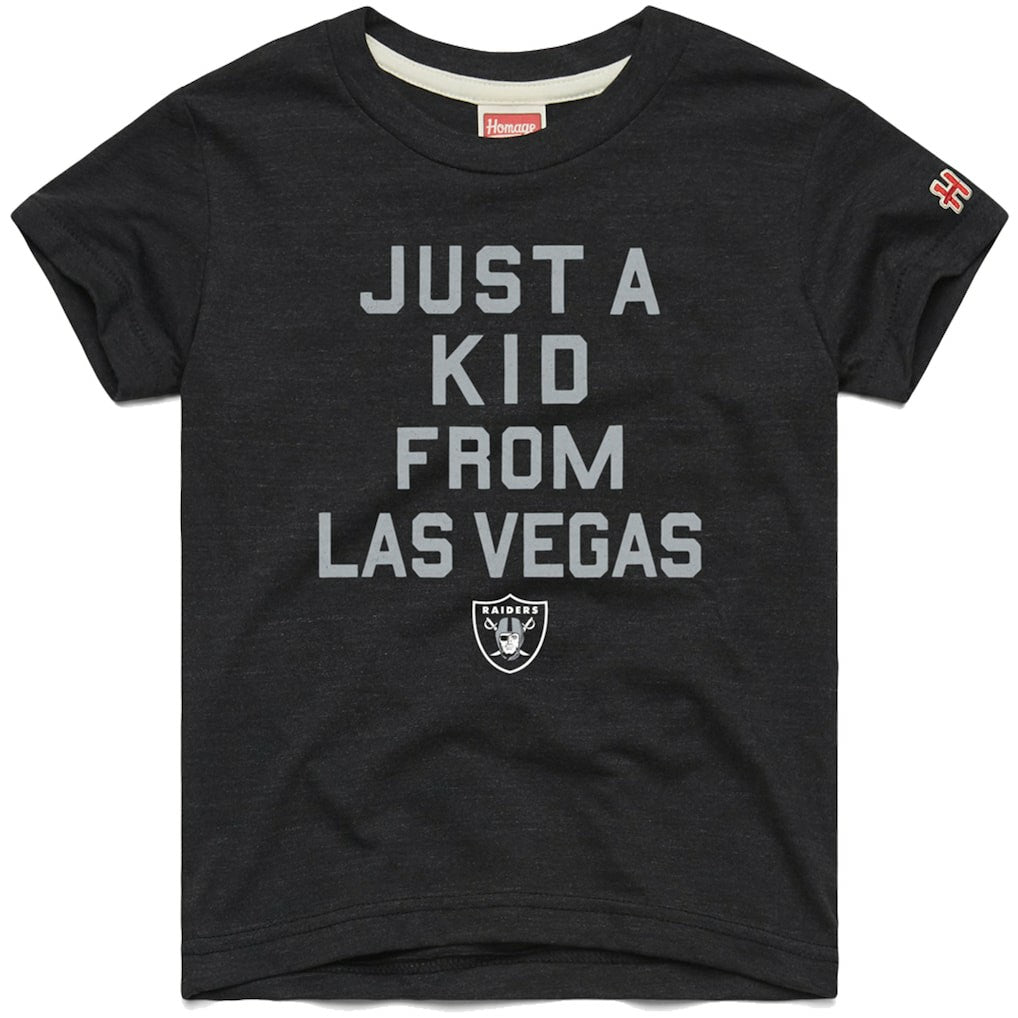 Las Vegas Raiders  Homage Youth Just a Kid Tri-Blend T-Shirt