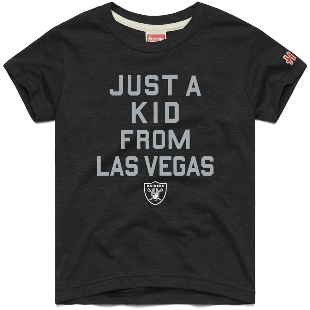 Las Vegas Raiders  Homage Youth Just a Kid Tri-Blend T-Shirt