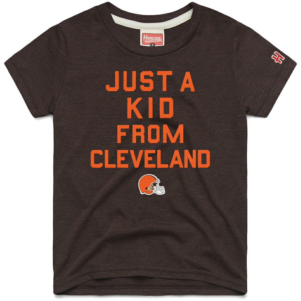 Cleveland Browns  Homage Youth Just a Kid Tri-Blend T-Shirt