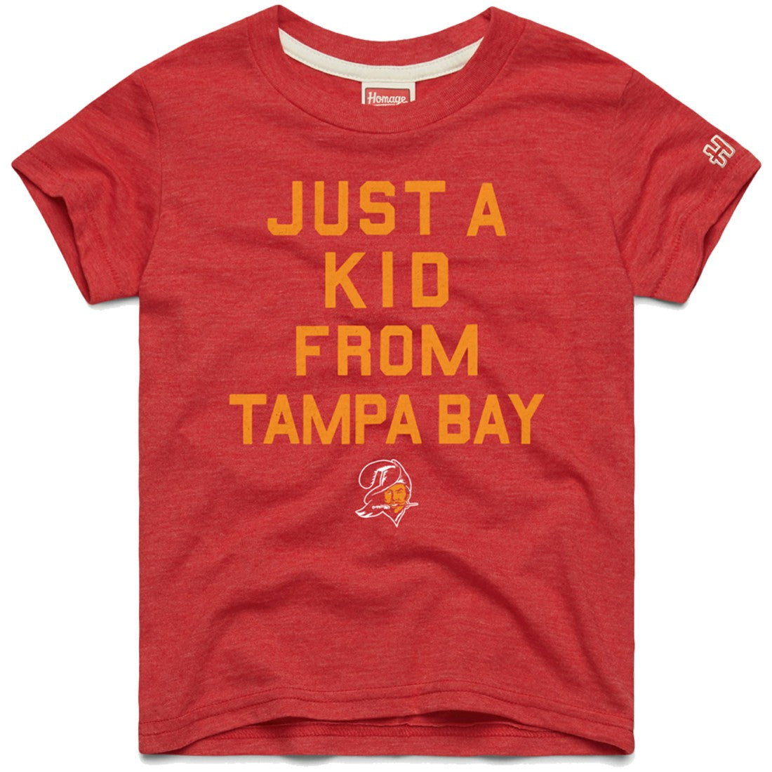 Tampa Bay Buccaneers  Homage Youth Just a Kid Tri-Blend T-Shirt