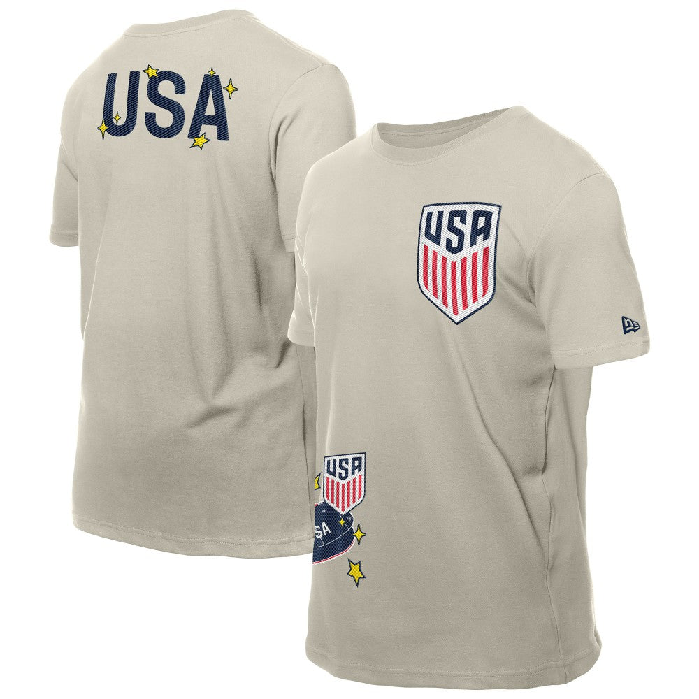 USMNT New Era Logo Select T-Shirt Light Beige - New Era