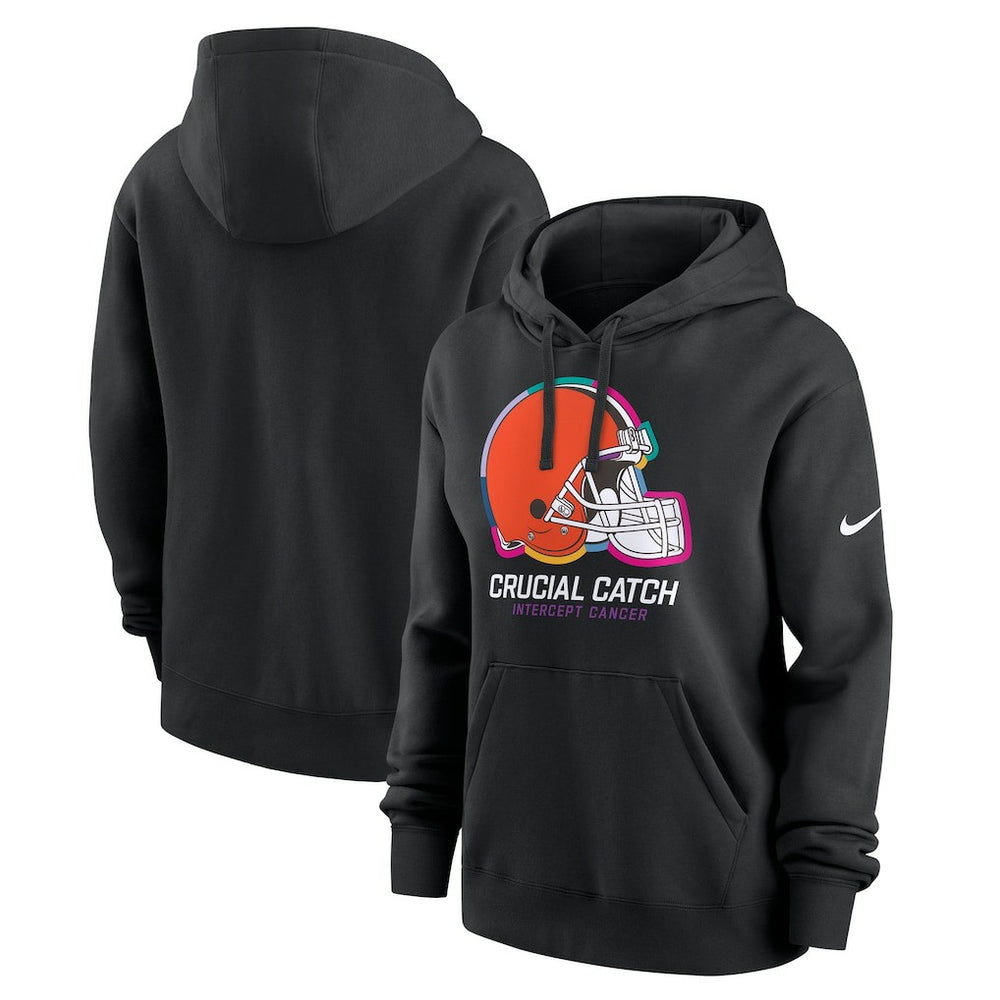Cleveland Browns Nike Women's 2024 NFL Crucial Catch Club Pullover Hoodie