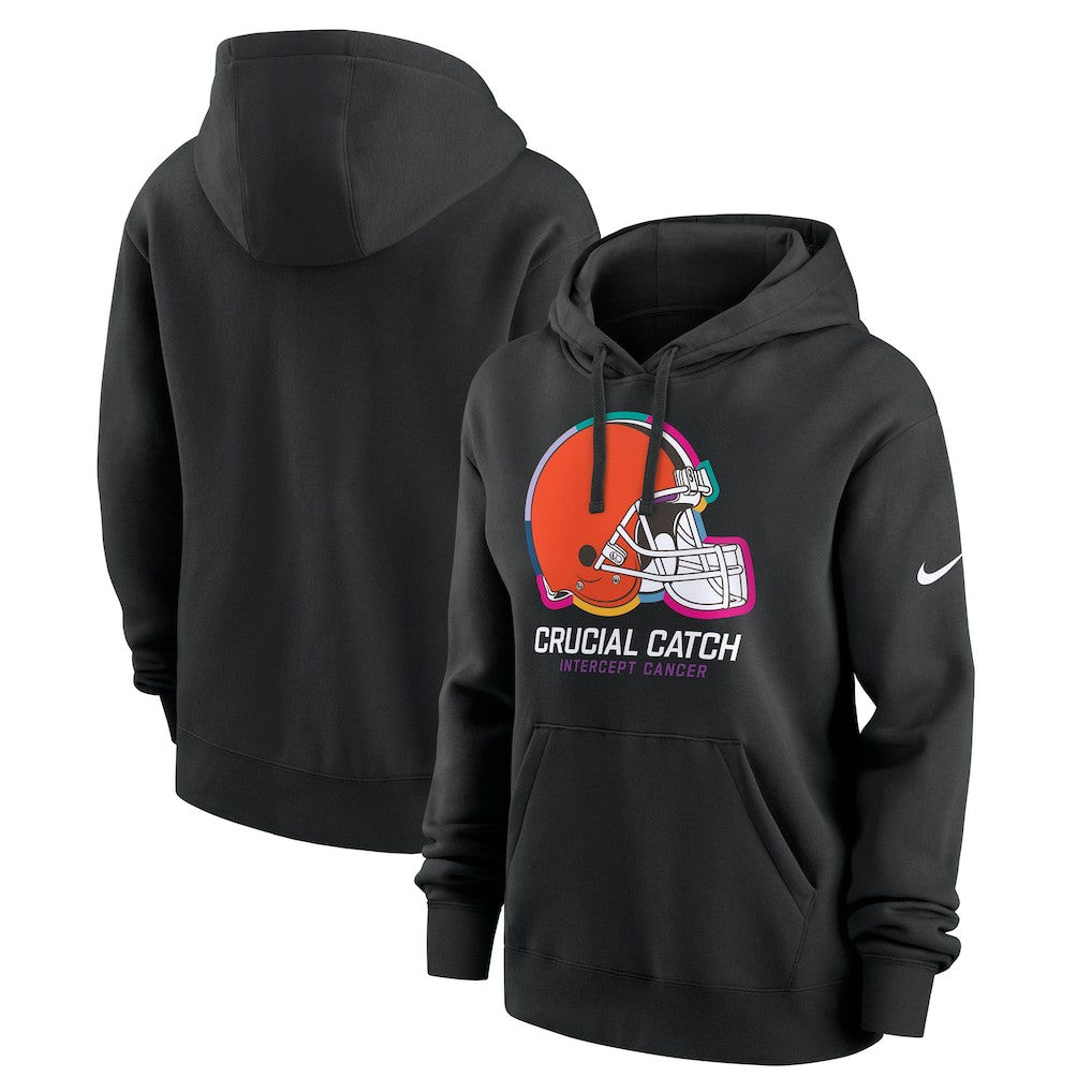 Cleveland Browns Nike Women's 2024 NFL Crucial Catch Club Pullover Hoodie