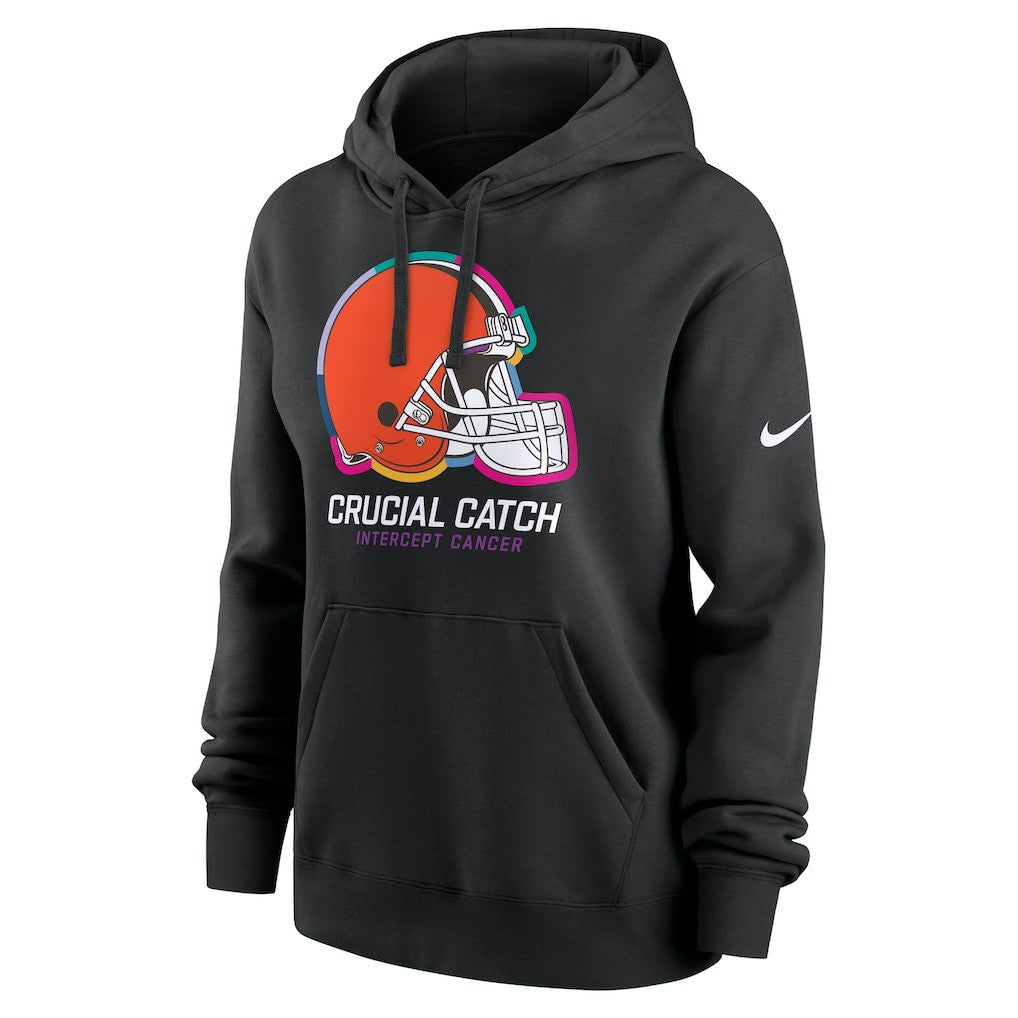 Cleveland Browns Nike Women's 2024 NFL Crucial Catch Club Pullover Hoodie