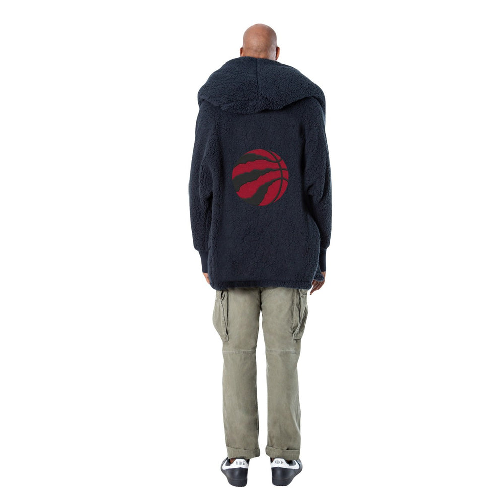 The Best Lounger in the World By Jill Martin Toronto Raptors Unisex Black Oversized Open-Front Hoodie Sweater sale Online