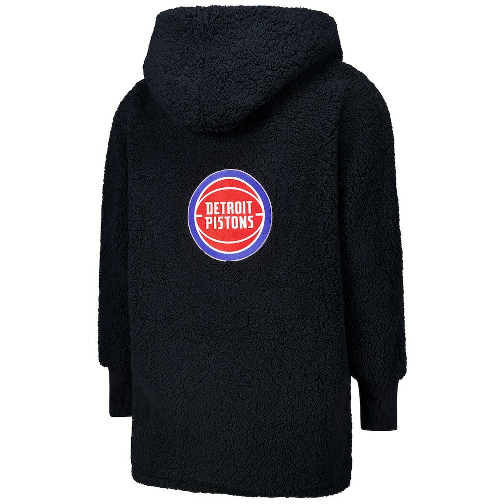 The Best Lounger in the World By Jill Martin Detroit Pistons Unisex Black Oversized Open-Front Hoodie Sweater cheap Online