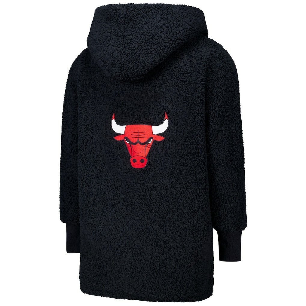 The Best Lounger in the World By Jill Martin Chicago Bulls Unisex Black Oversized Open-Front Hoodie Sweater cheap Online