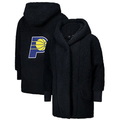The Best Lounger in the World By Jill Martin Indiana Pacers Unisex Black Oversized Open-Front Hoodie Sweater discount Discount
