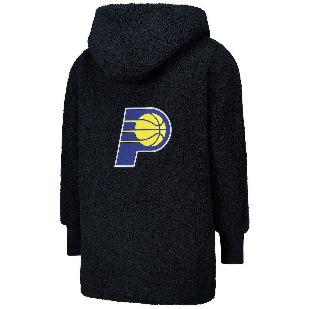 The Best Lounger in the World By Jill Martin Indiana Pacers Unisex Black Oversized Open-Front Hoodie Sweater discount Discount