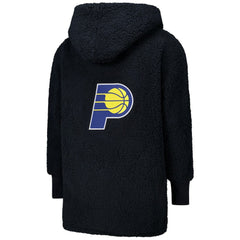 The Best Lounger in the World By Jill Martin Indiana Pacers Unisex Black Oversized Open-Front Hoodie Sweater discount Discount