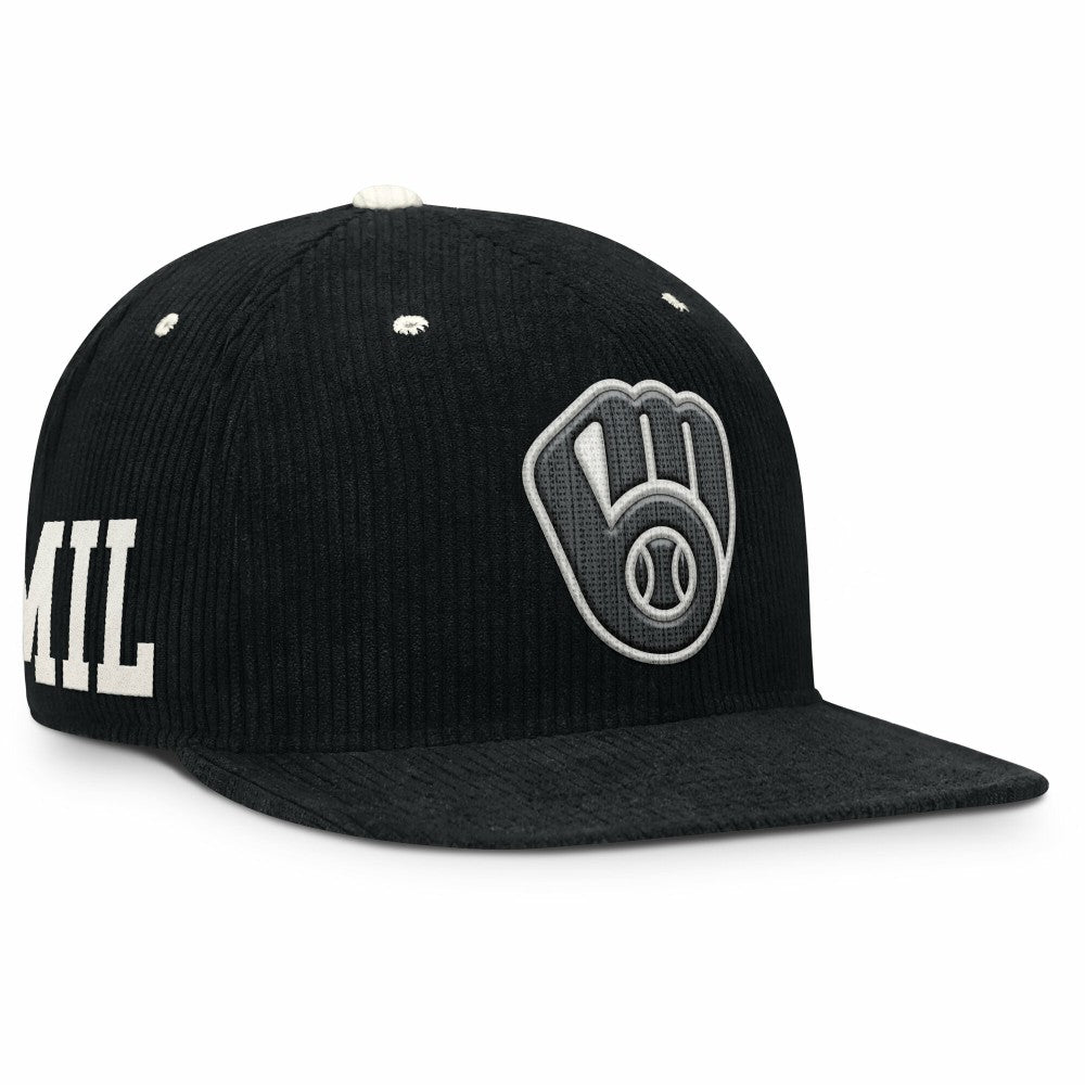 Milwaukee Brewers Nike Pro Corduroy Structured Snapback Hat | MLB Outlet