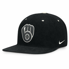 Milwaukee Brewers Nike Pro Corduroy Structured Snapback Hat | MLB Outlet