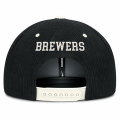 Milwaukee Brewers Nike Pro Corduroy Structured Snapback Hat | MLB Outlet