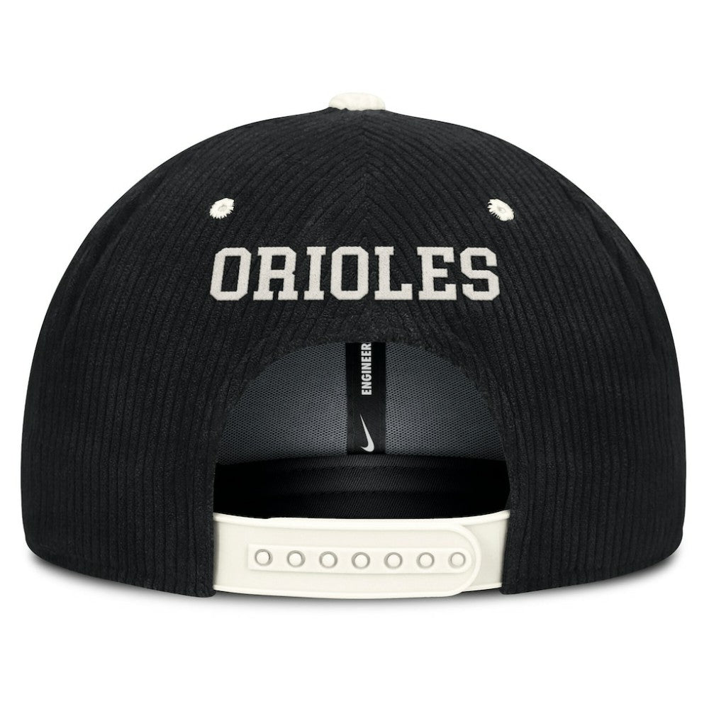 Baltimore Orioles Nike Pro Corduroy Structured Snapback Hat | MLB On Sale