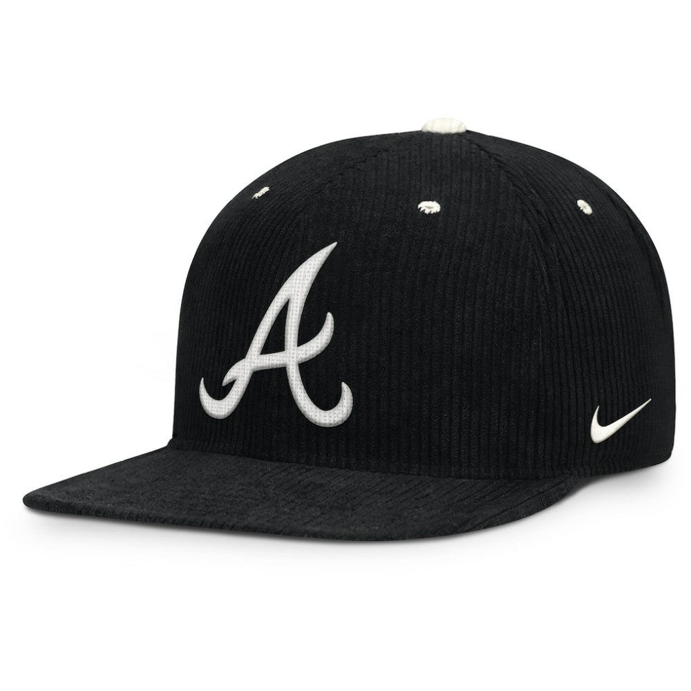 Atlanta Braves Nike Pro Corduroy Structured Snapback Hat | MLB Discount