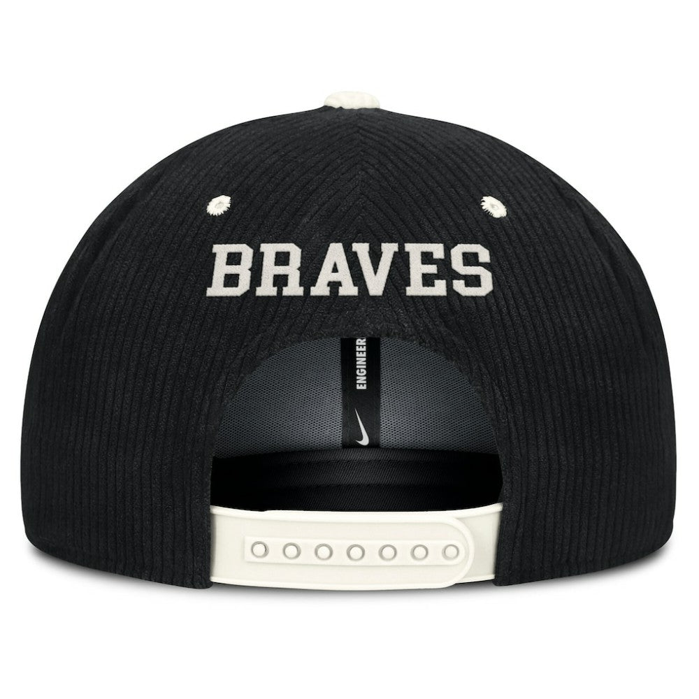 Atlanta Braves Nike Pro Corduroy Structured Snapback Hat | MLB Discount