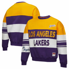 Los Angeles Lakers x DANNIJO Women's Blocked Pullover Sweatshirt Outlet