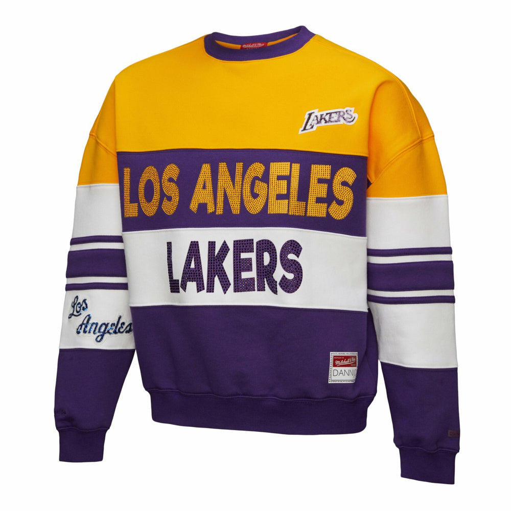 Los Angeles Lakers x DANNIJO Women's Blocked Pullover Sweatshirt Outlet