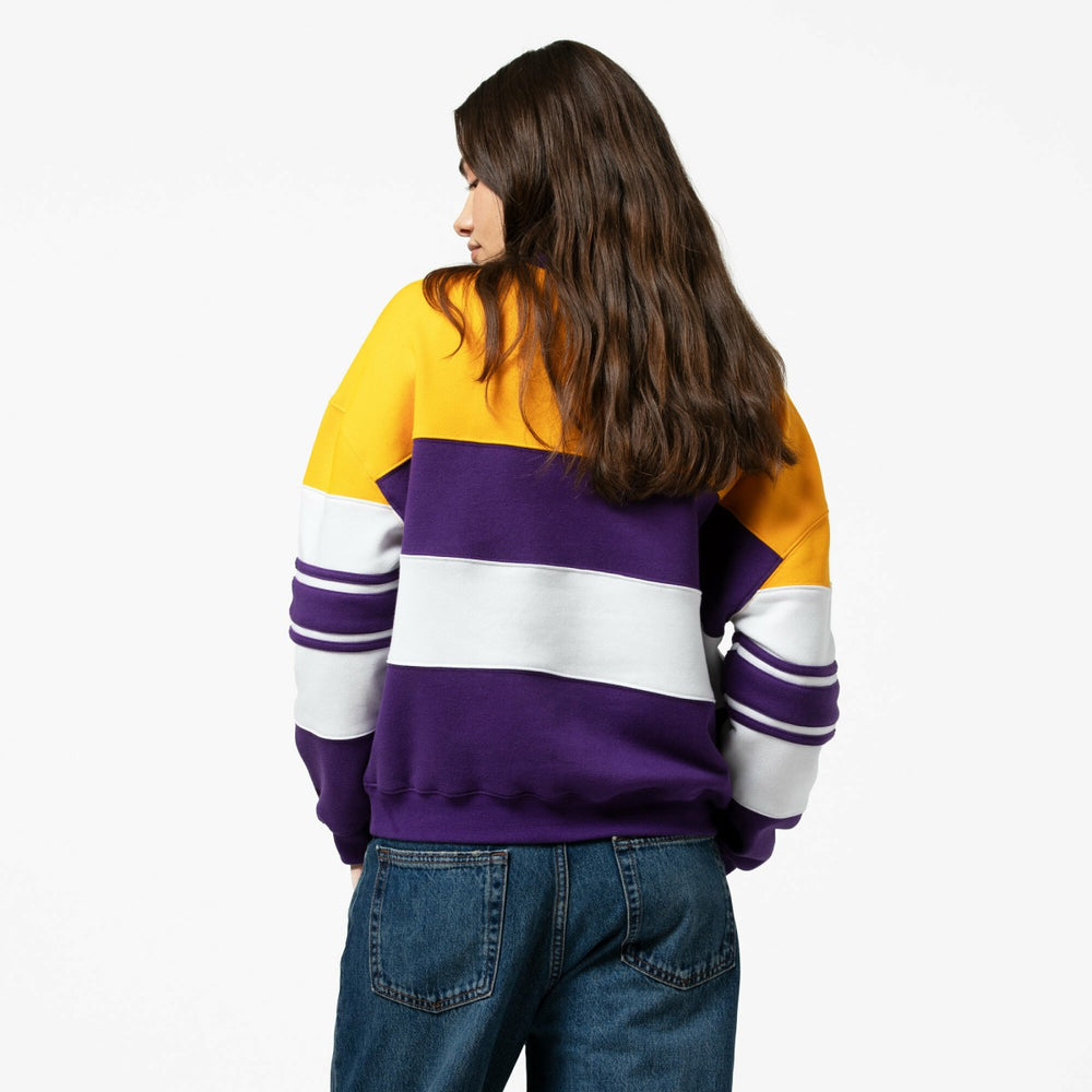 Los Angeles Lakers x DANNIJO Women's Blocked Pullover Sweatshirt Outlet