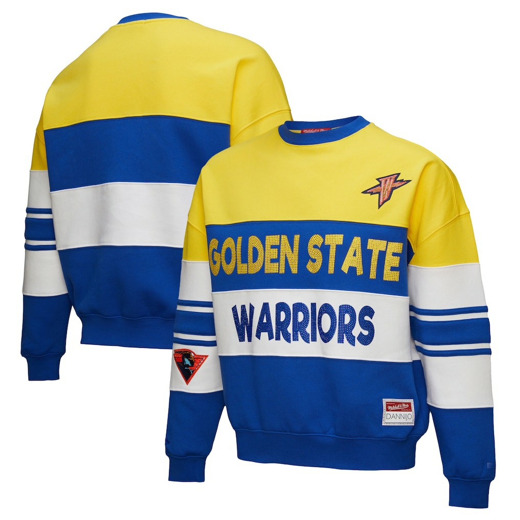 Golden State Warriors x DANNIJO Women's Blocked Pullover Sweatshirt sale Online