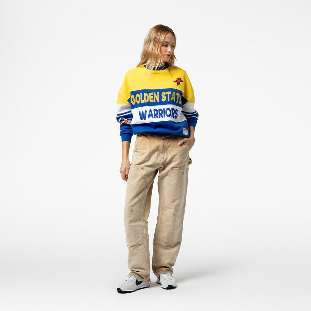 Golden State Warriors x DANNIJO Women's Blocked Pullover Sweatshirt sale Online